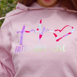 Polerón rosé - Faith, Hope, Love